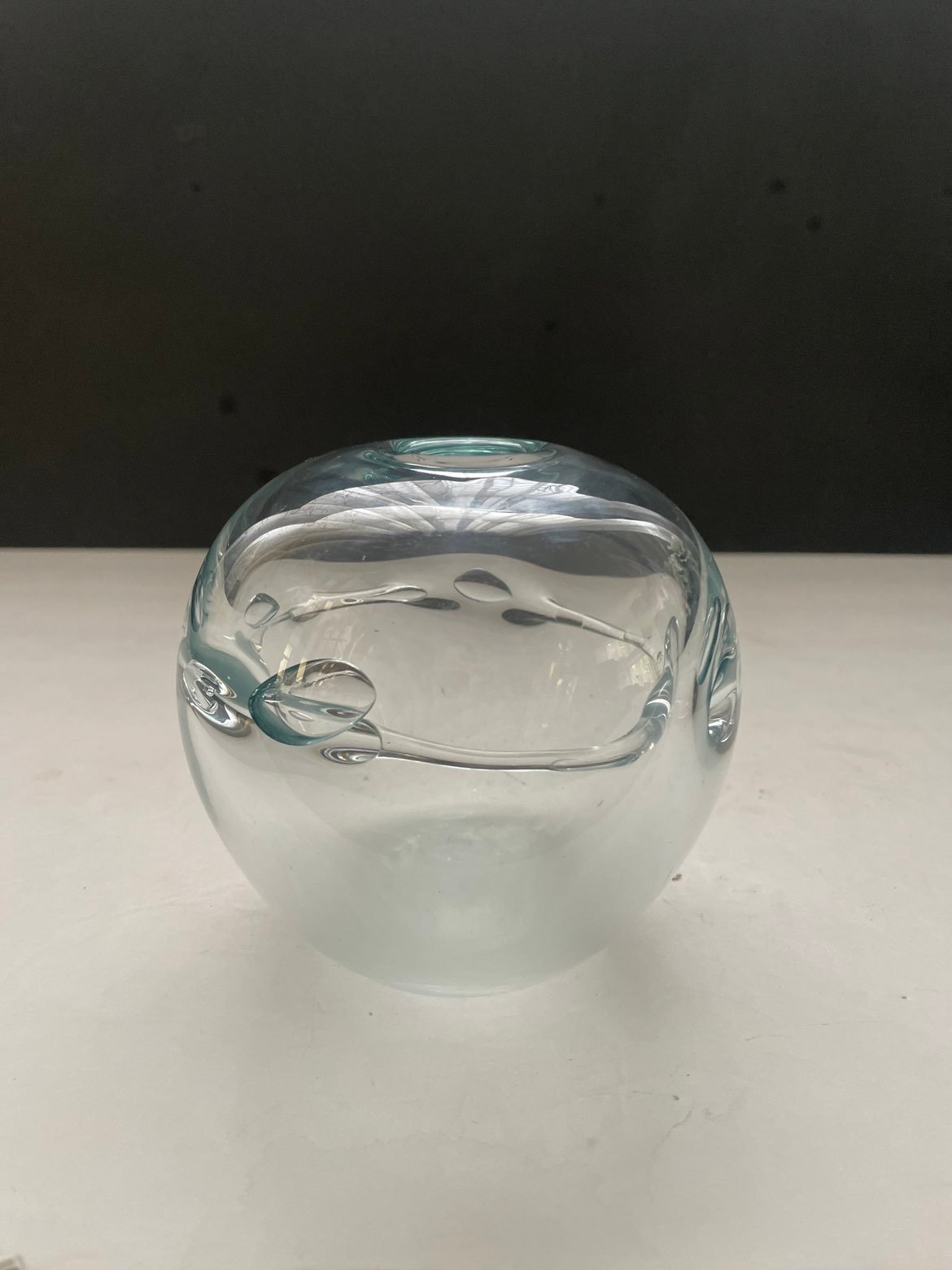 Blown Glass Vase Signed SVA School of Visual Arts Studio Art Glass 5