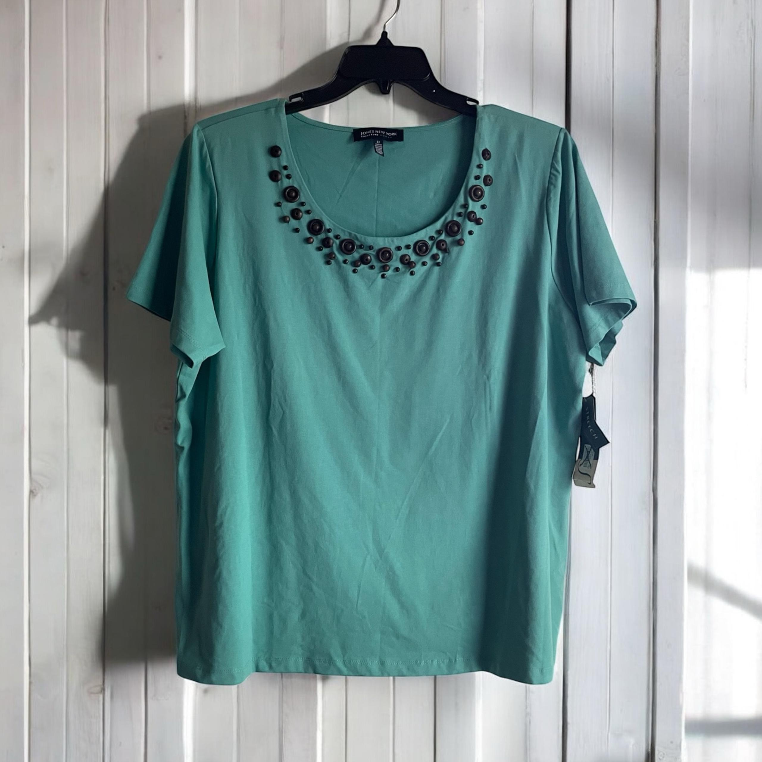 Jones New York Women’s Size 3X Green Top