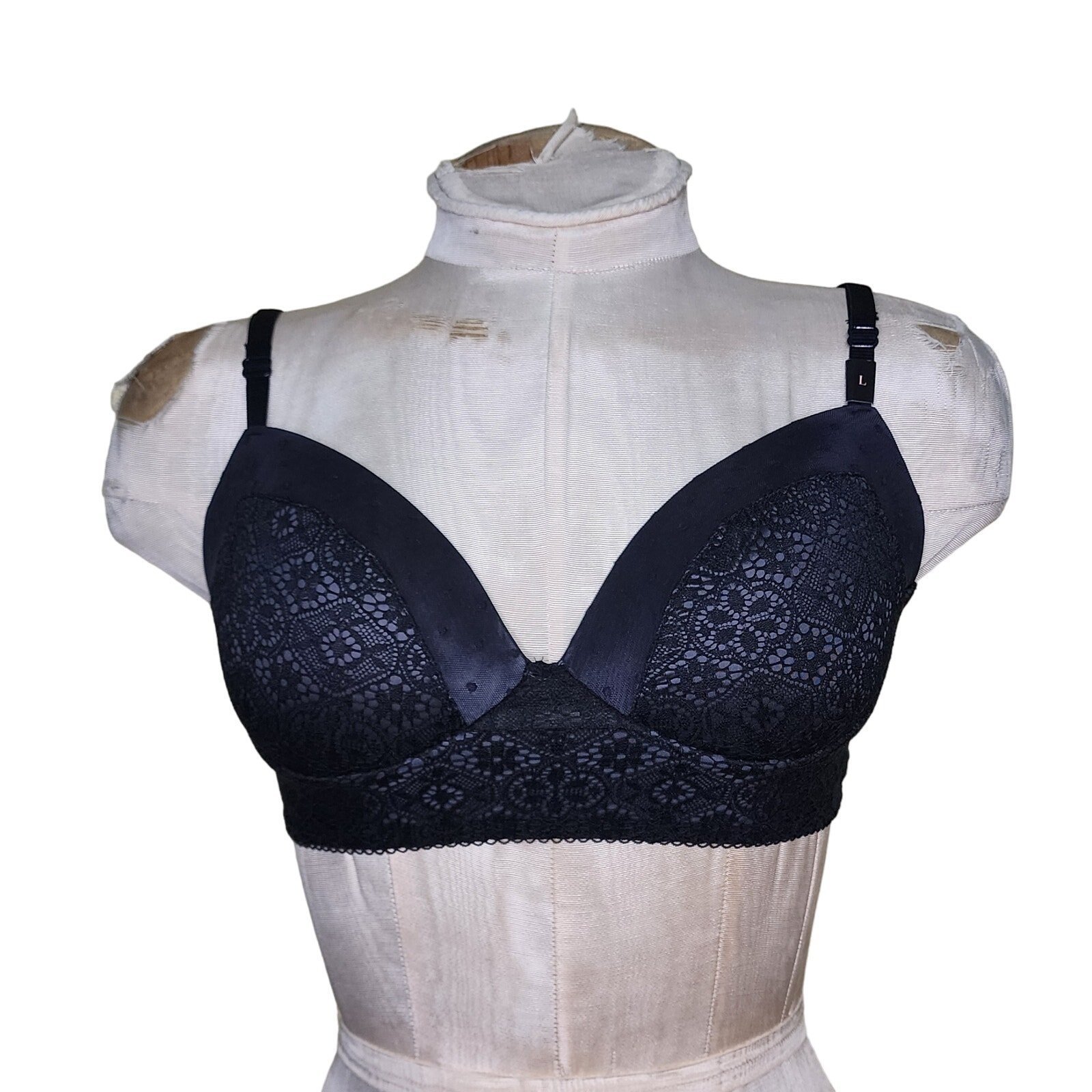Victorias Secret No Wire Padded Demi Pullover DISCONTINUED Bralette Bra New Sz L