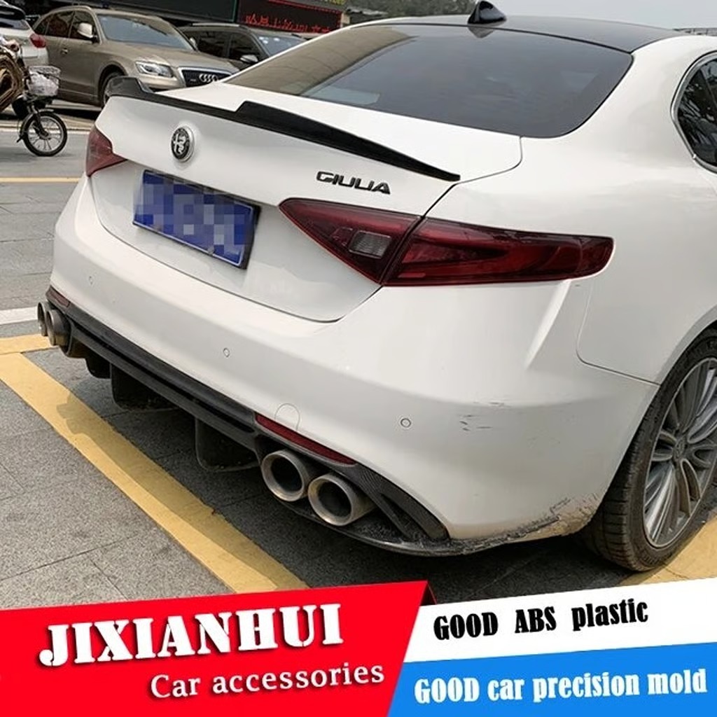 2017-2021 Alfa Romeo Giulia Rear Spoiler Brand New Gloss Black
