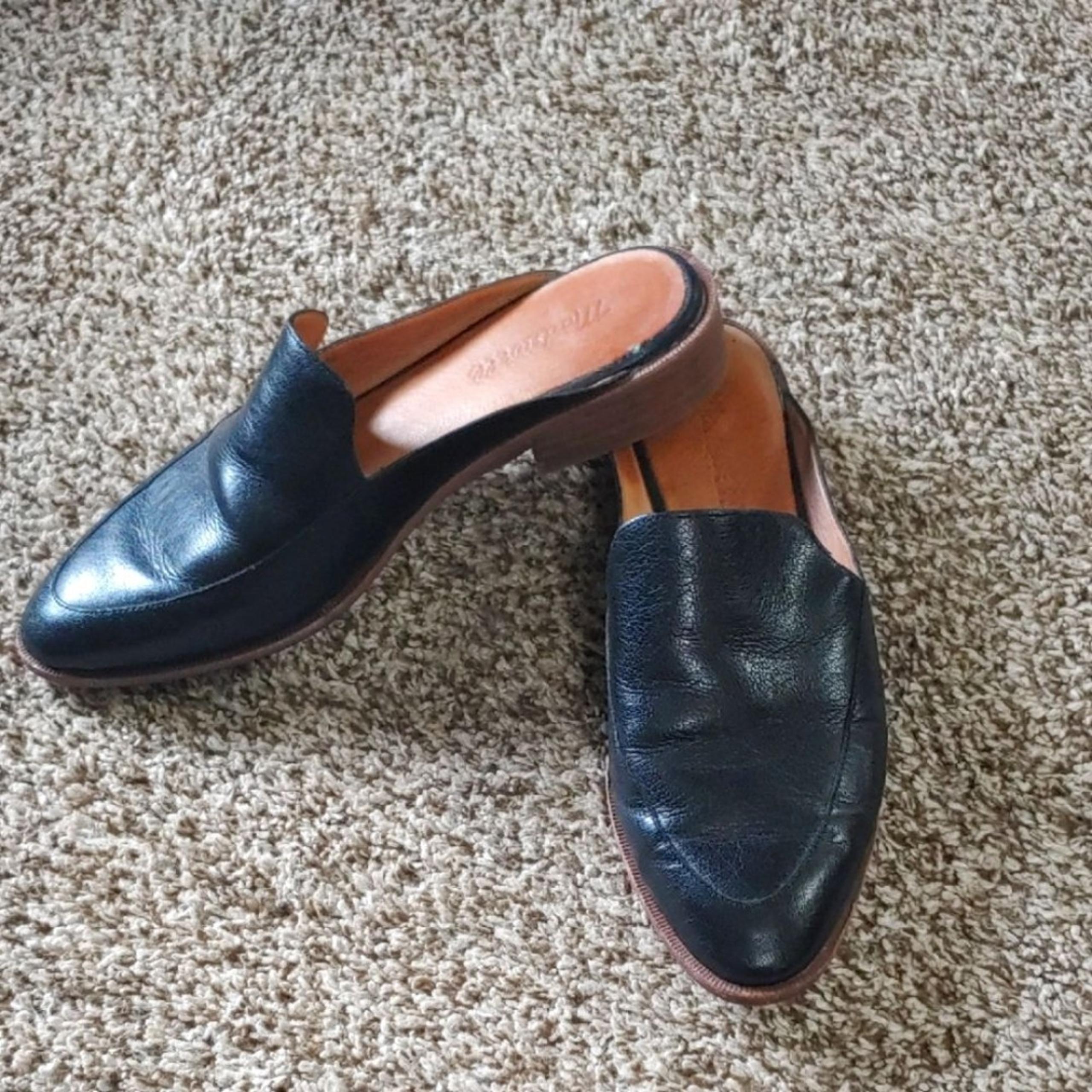 Madewell The Frances Black Mule Loafers Women's Size 7