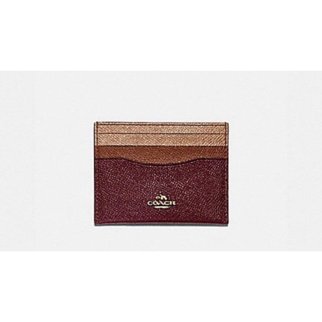 COACH CARD CASE IN COLORBLOCK NWT