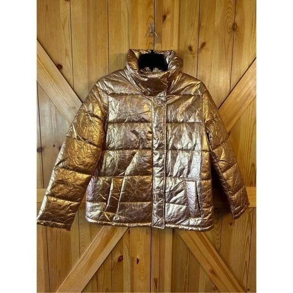 Heine Metallic Puffer Jacket Copper Size EUR 38 US 6 (4880)