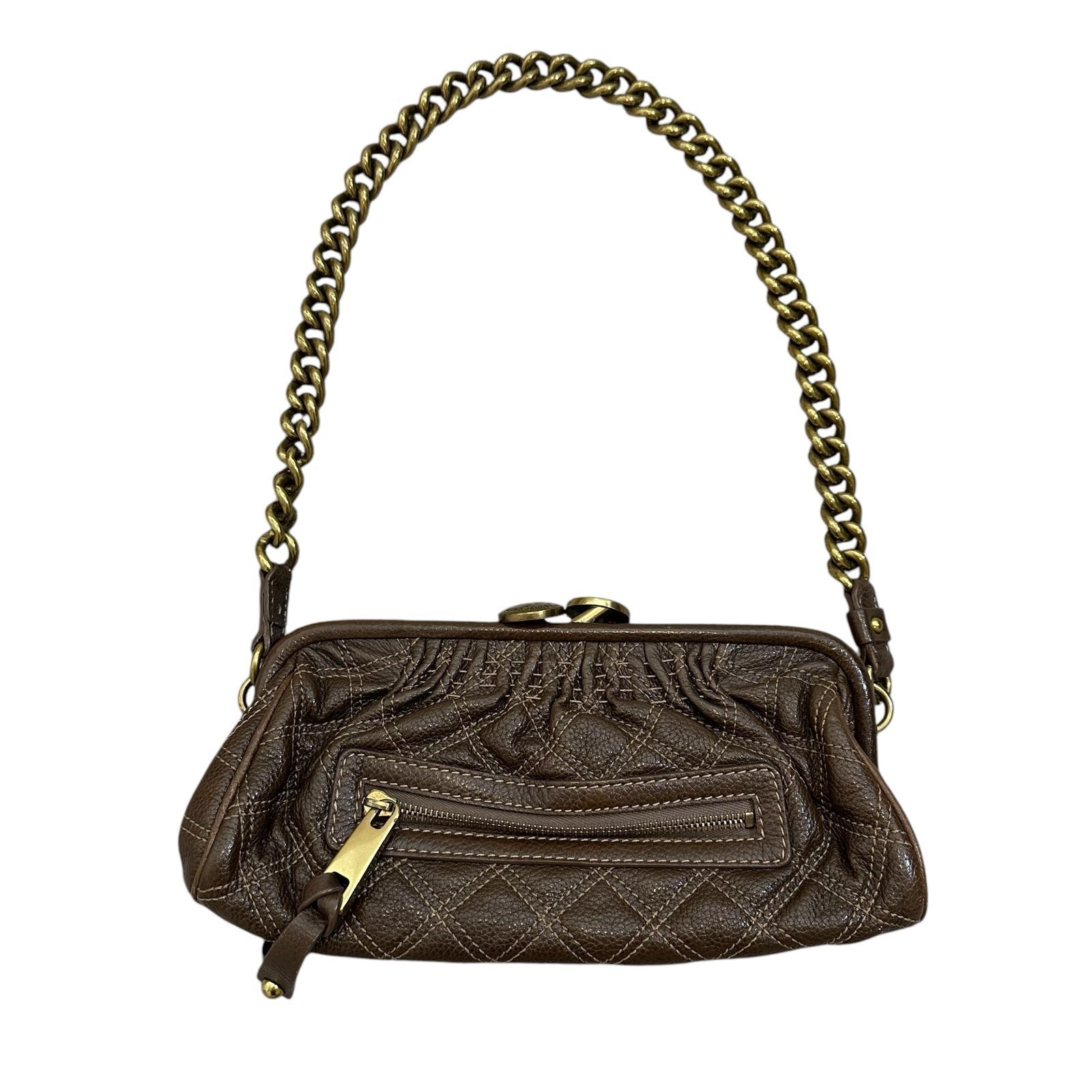 Marc Jacobs East West Little Stam Shoulder Bag in Brown
