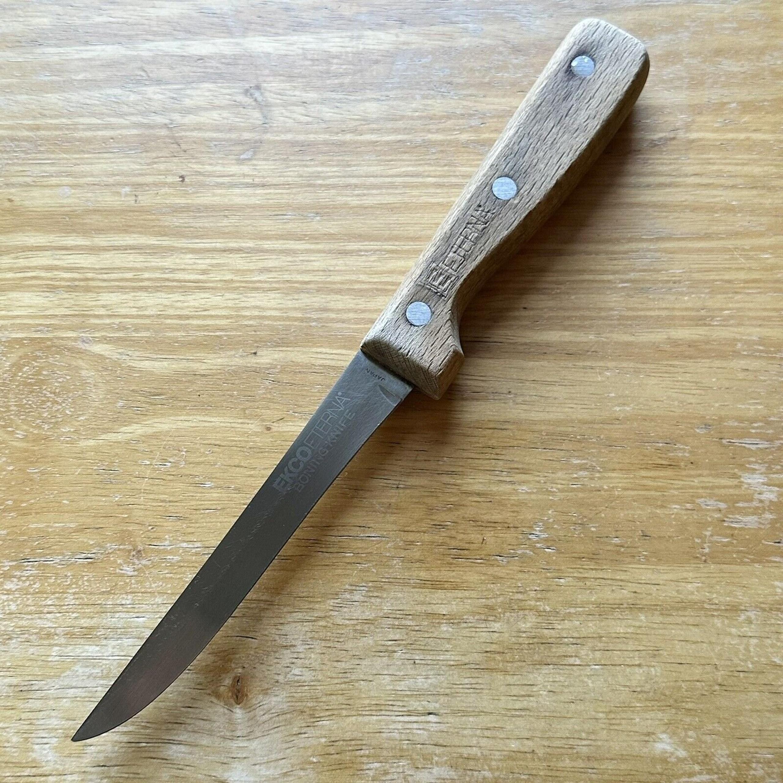 Vintage EKCO ETERNA 5” Blade Stainless Steel Japan Boning Knife w/ BIG Handle