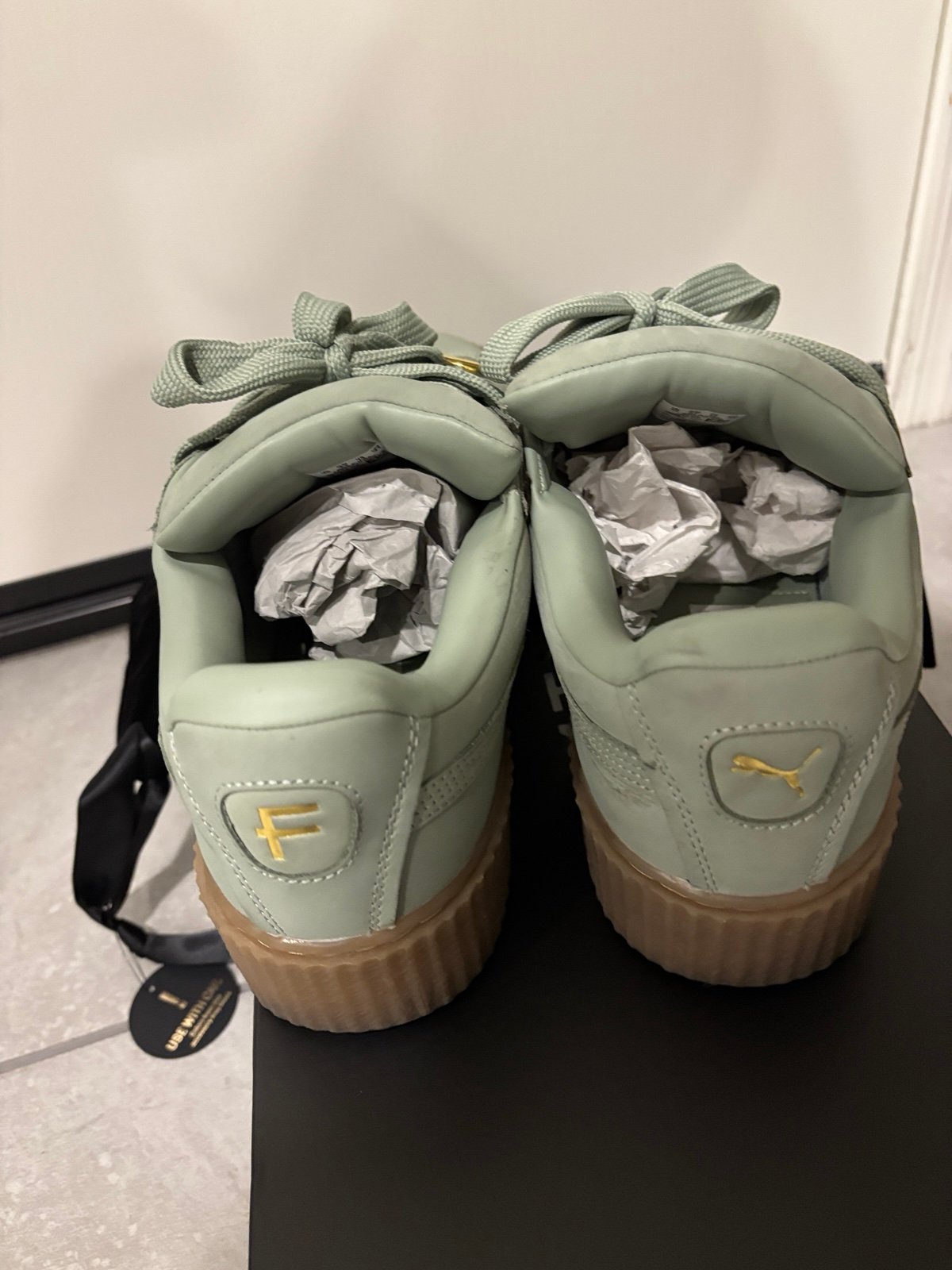 PUMA × Fenty ☆ Creeper Phatty ‘Green Fog' Amazon.com | PUMA Women's Puma x Fenty Creeper Phatty