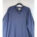 VINTAGE LL Bean Mens Sweater Blue Cashmere Knit V Neck Pullover Classic Size XL