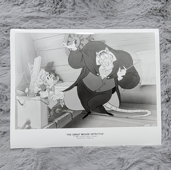 Vintage Original Still Photo of Disney's The Great Mouse Detective 1986.