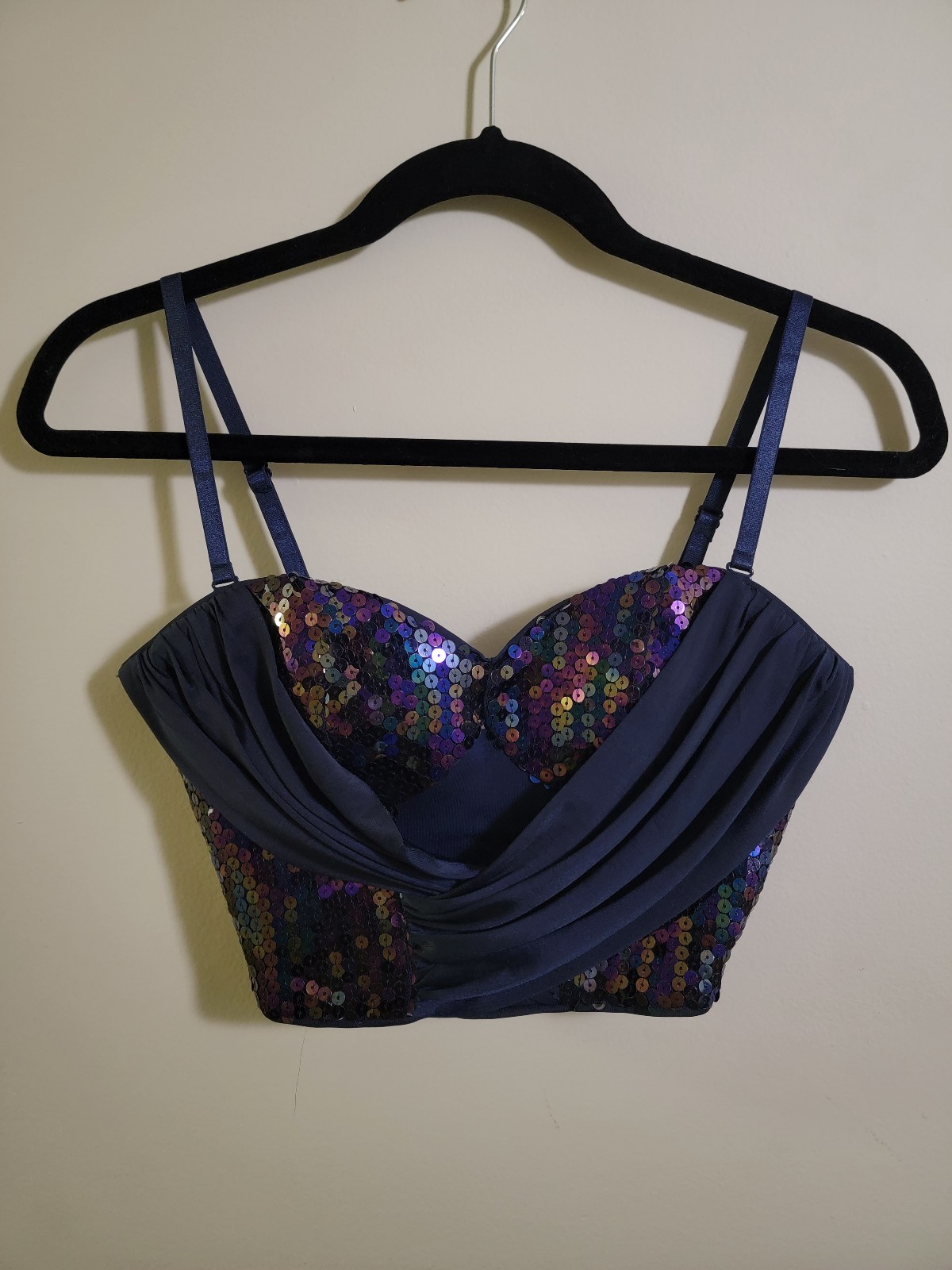 BEBE Sequin Tube Top