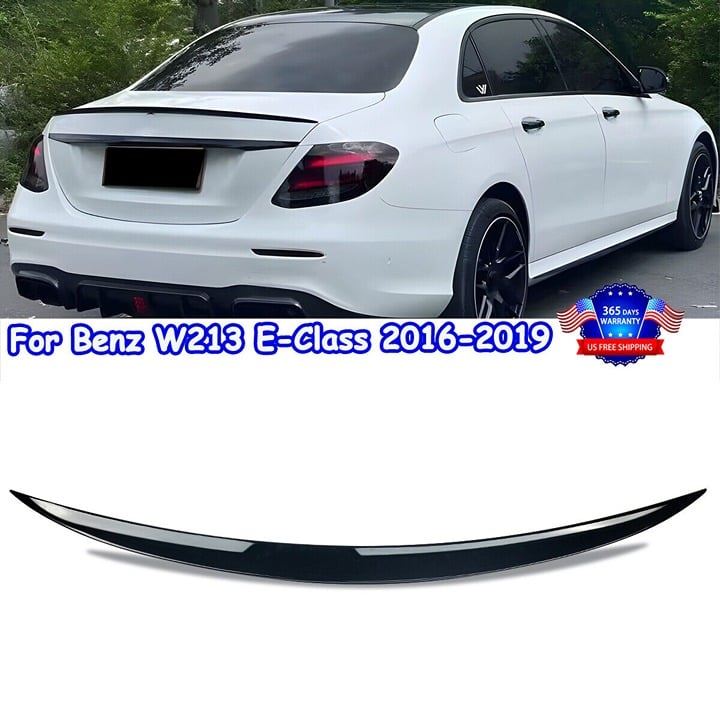 Mercedes BenZ E-class E200 & E300 W213 Rear Spoiler PG AMG Style Gloss Black Bra