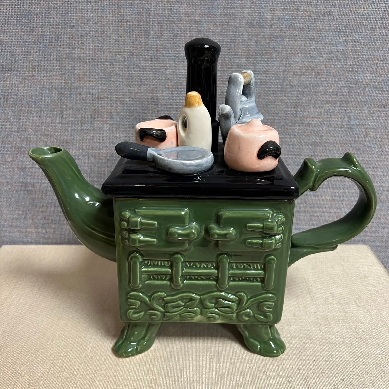 Fashion Stone Teapot Wood Burning Stove With Pots