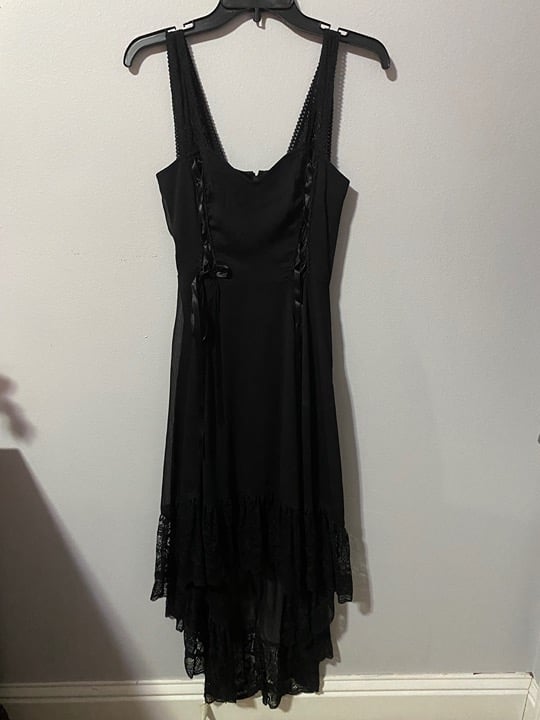 Royal Bones by Tripp High Low Black Dress