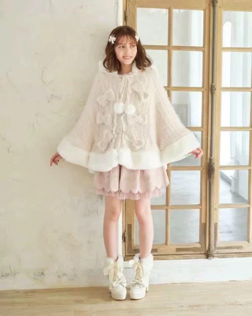 Liz Lisa Poncho Coat, Light Pink, Cherry Blossom Color