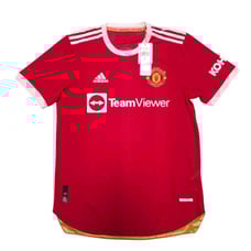 Adidas 21/22 Manchester United Soccer Jersey Mens Home Red Sz Medium 130 H31090