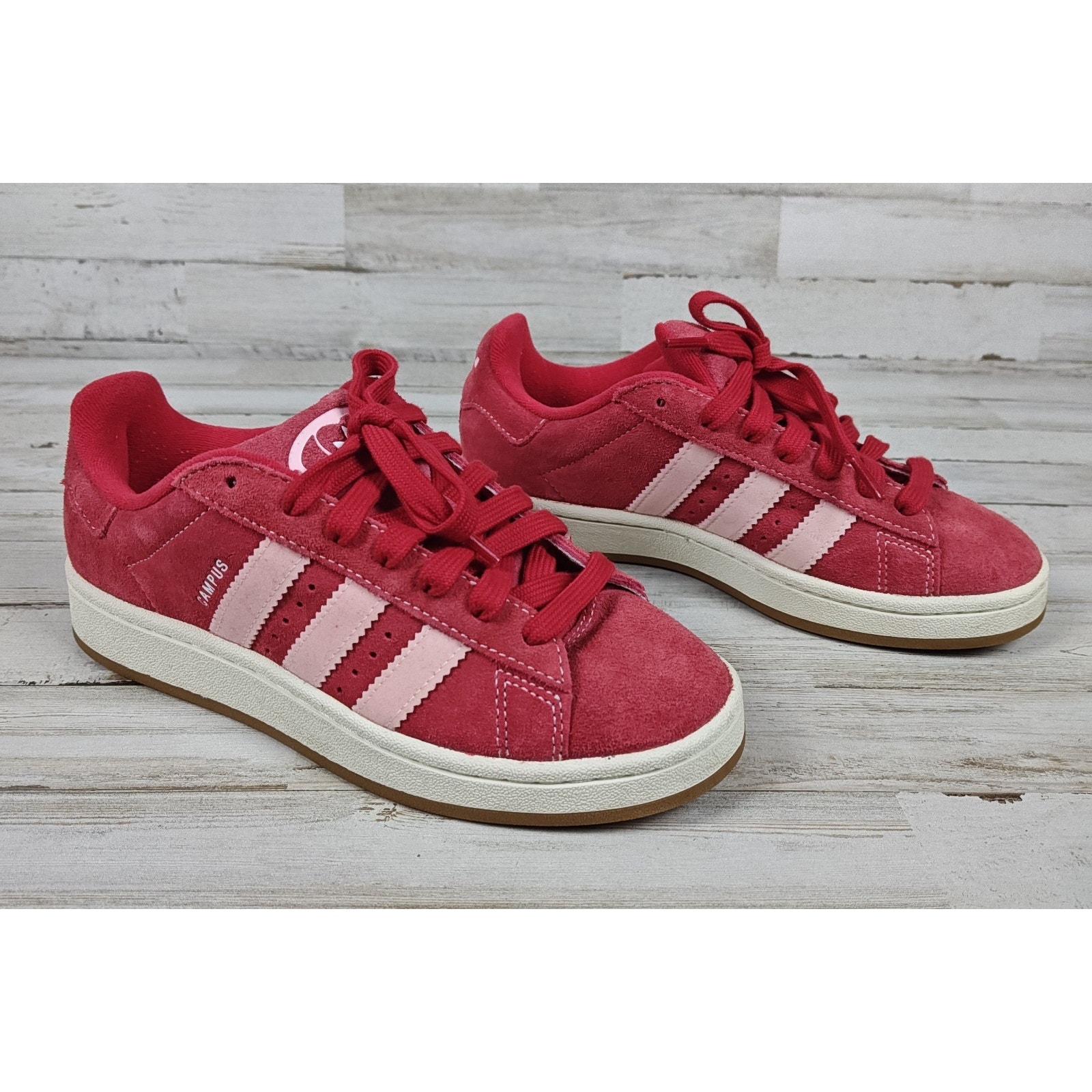 ADIDAS CAMPUS 00s Sneakers Scarlet Pink Gum Shoes Women's Size 6 H03477