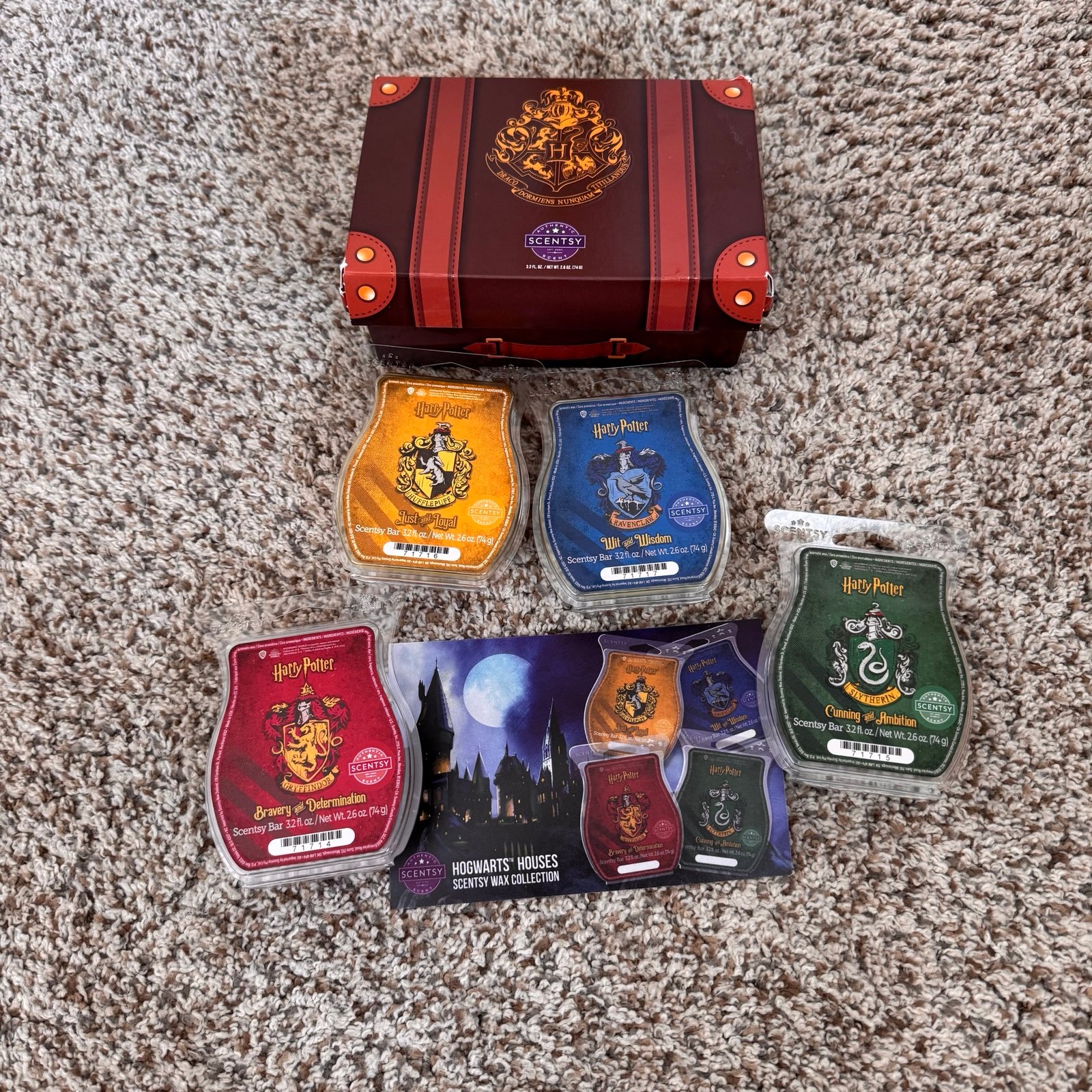 Scentsy Harry Potter HOGWARTS HOUSES SCENTSY WAX COLLECTION NEW Sealed