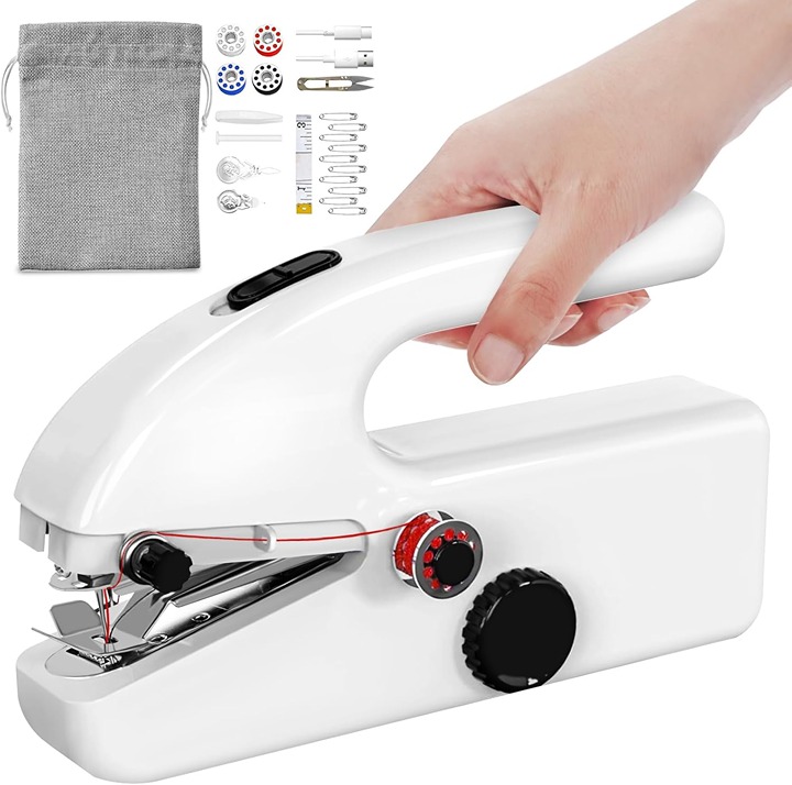 Hand Held Sewing Machine White