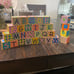 Vintage wooden Alphabet Baby blocks