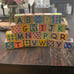 Vintage wooden Alphabet Baby blocks