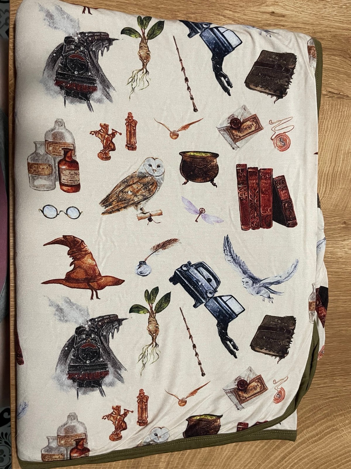Kindthing (now called wild woven) Harry Potter bamboo blanket