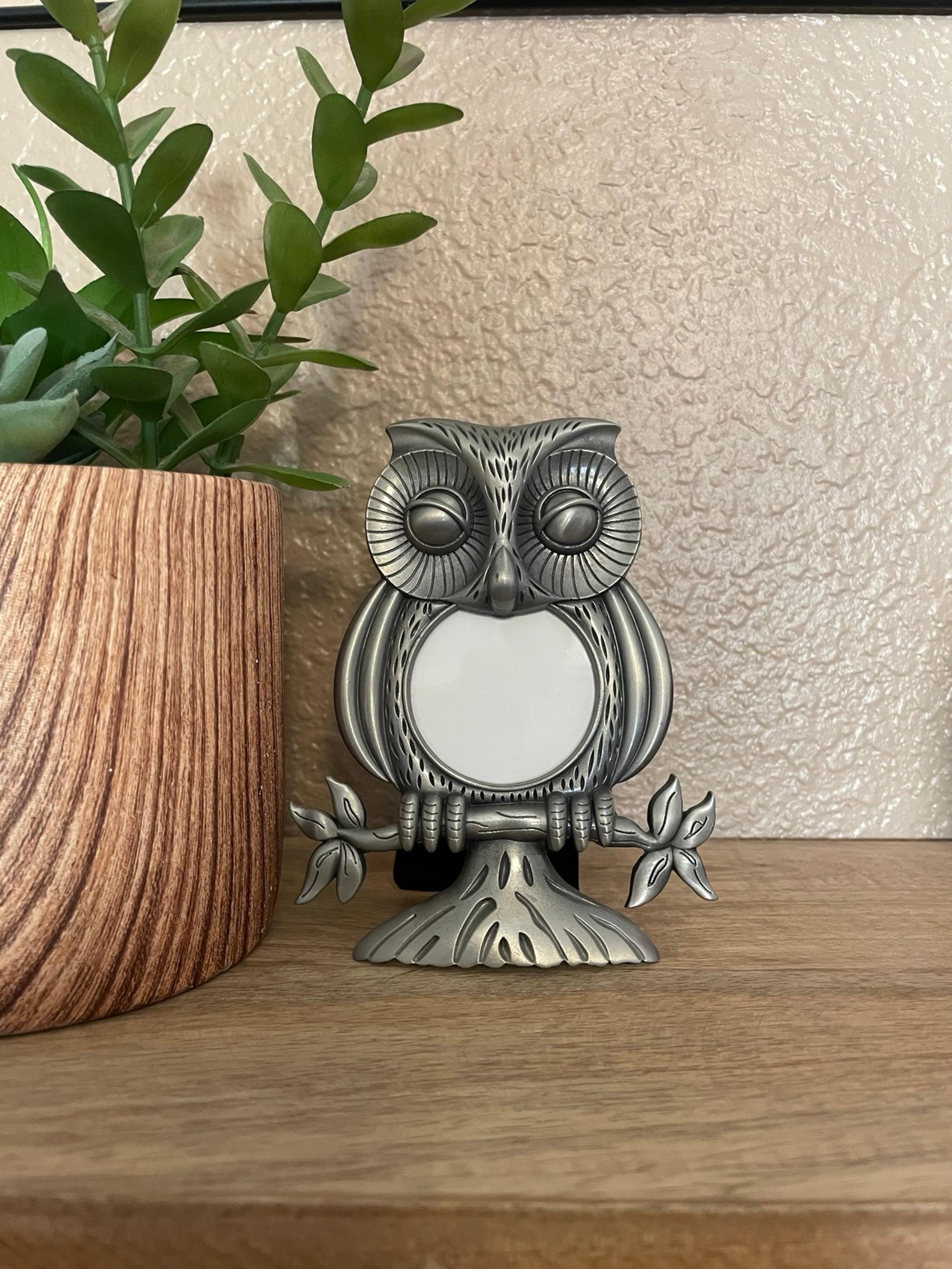 New! Perched Hooded OWL Picture Frame by~PAPYRUS Rare Find