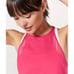Lululemon Womens High Neck Run Off-Route Tank Top Fuschia Pink Size Medium