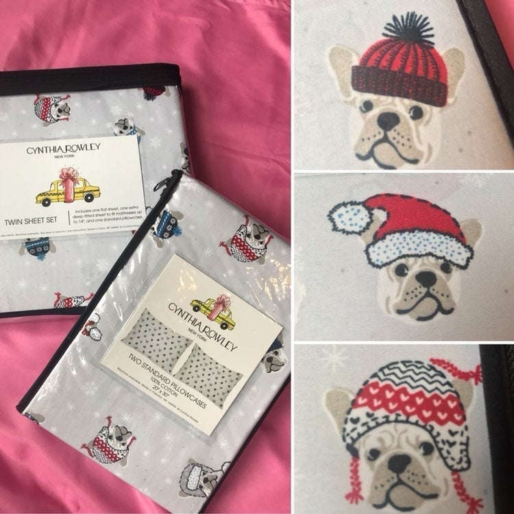 French Bulldog Twin Sheet & Pillow Cases