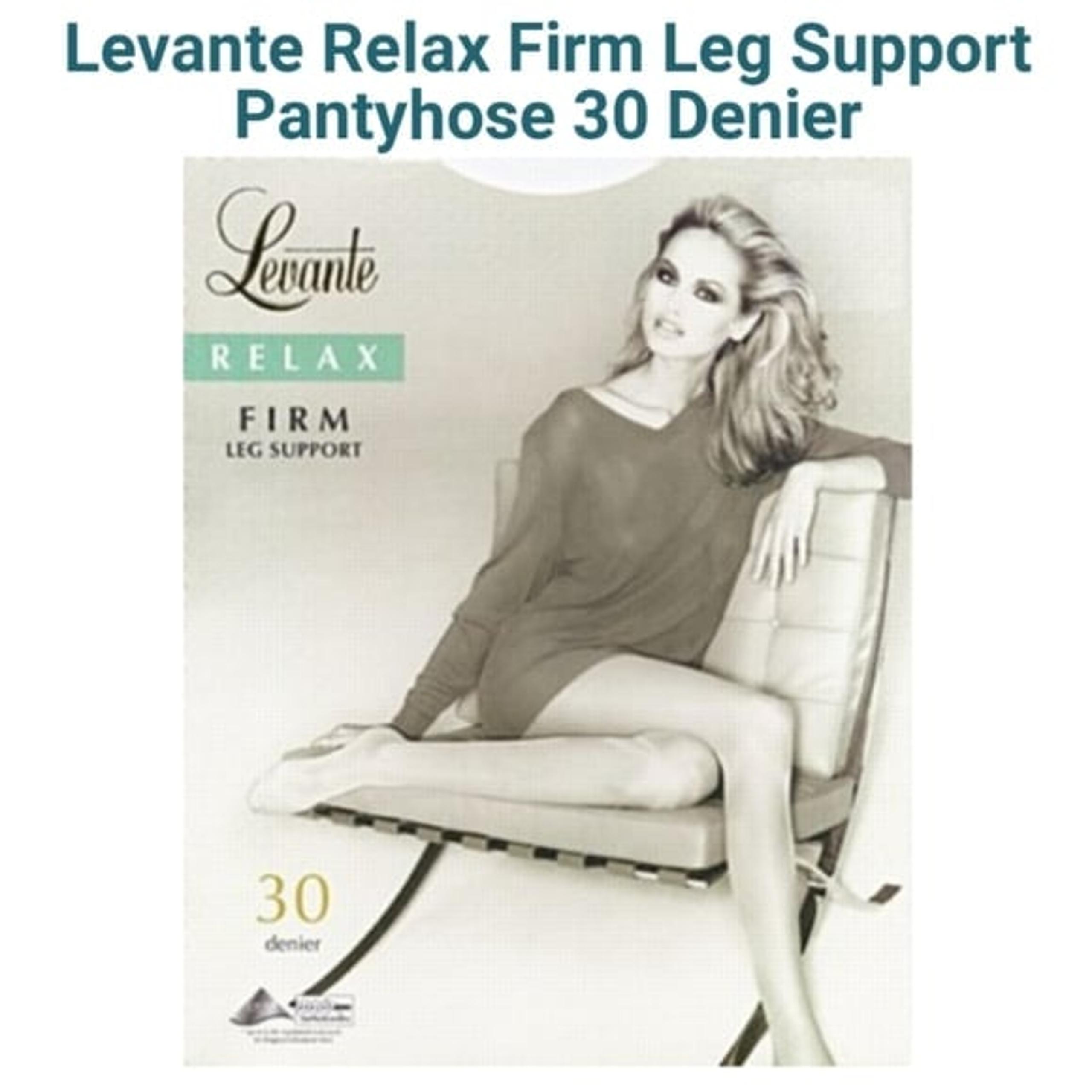 Levante Womens Relax Firm Satin Leg Support 30 Denier Pantyhose Size 4 X Tall