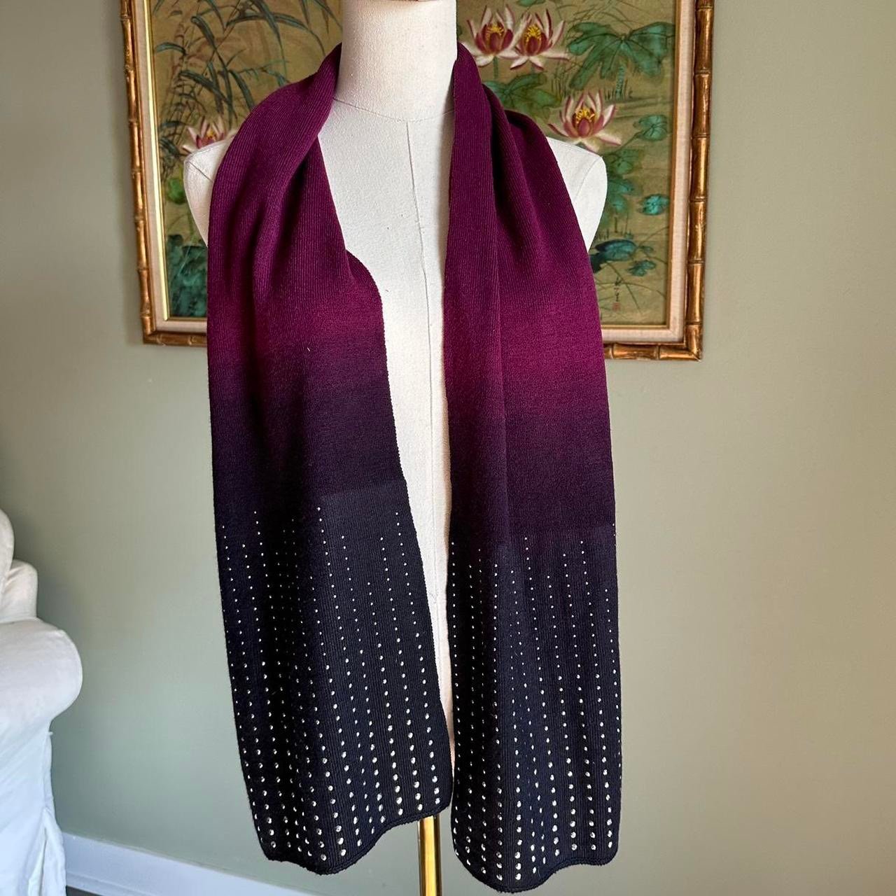 Rampage y2k purple ombre embellished scarf