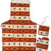 African Print Ankara Handmade Kitchen Apron, Oven Mitt, and Potholder Set