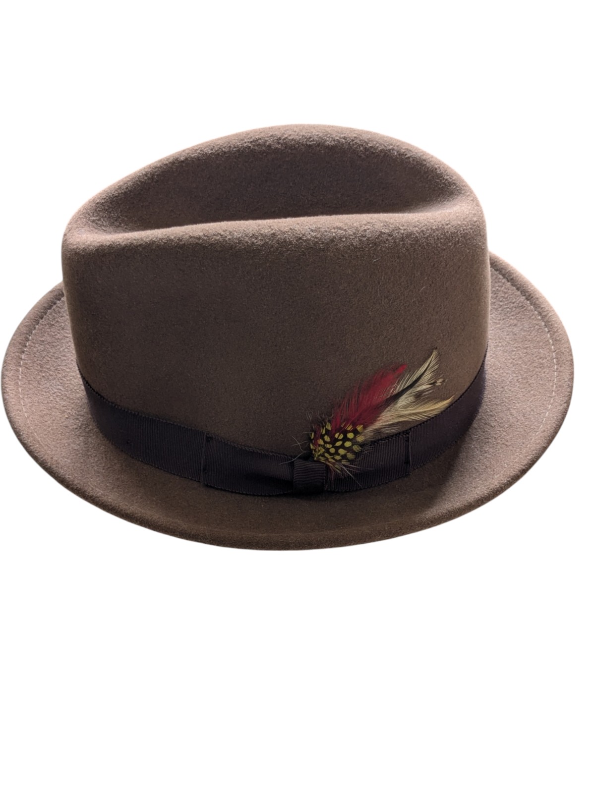 Jos. A .Banks Fedora Top Hat Camel Brown Size Small