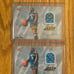 Sick 10 card lot of Charlotte Hornets Game Used Memorabilia Cards