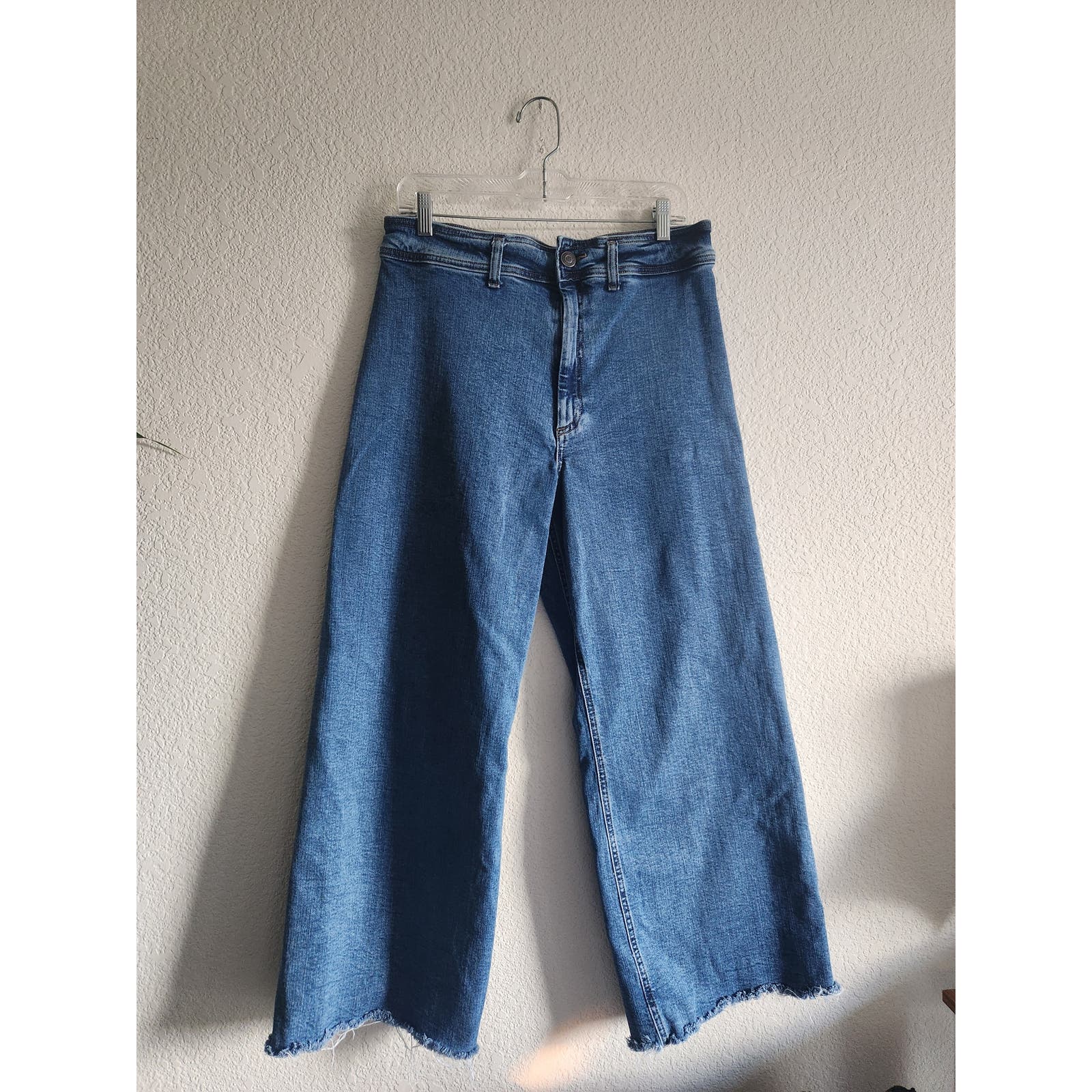Zara Retro Wide Leg Boyfriend Denim Jeans Size 14