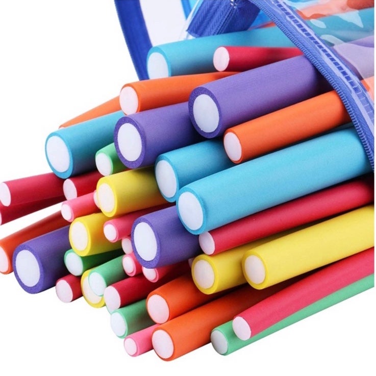 MULTICOLORED 42 PACK FLEXIBLE Flexi curling hair rods *NWT* PROTECT YOUR HAIR