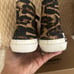 Burberry canvas animal print sneakers