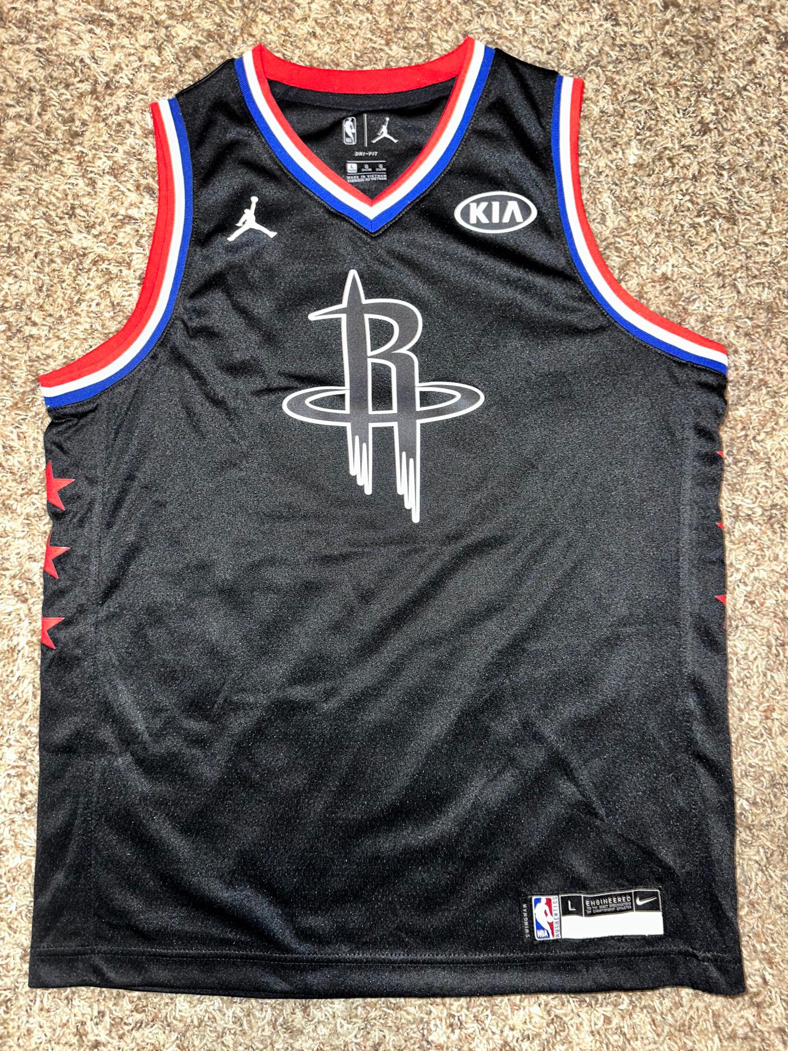 Youth Rockets Harden Jordan Brand Black 2019 NBA All-Star Game Swingman Jersey