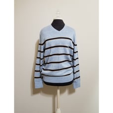 Gap Sweater Men NWT V Neck Light Blue Yellow Size Small Cardigan