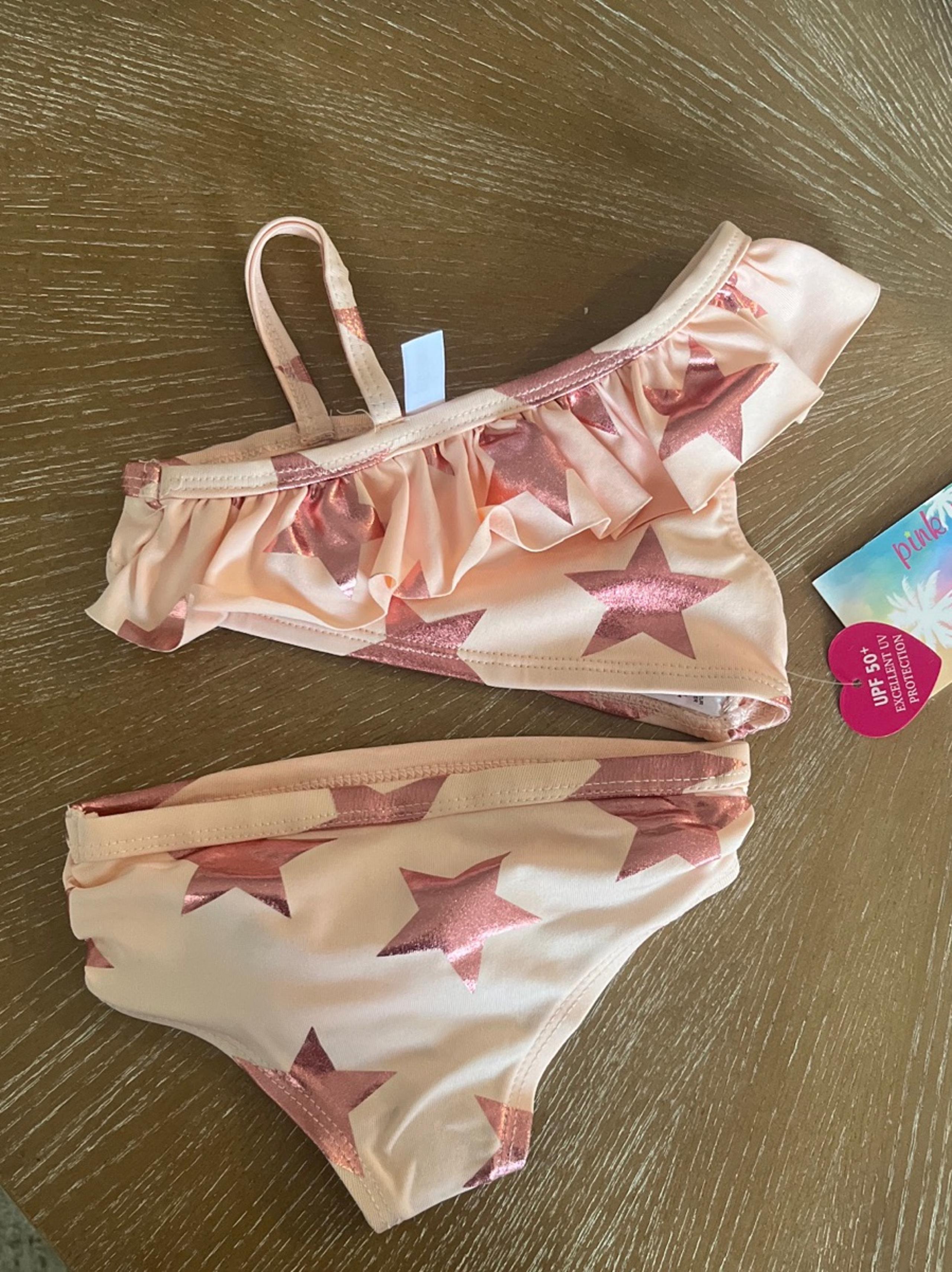 PINK PLATINUM Baby Girl Bikini Bathing Suit PINK  SIZE 2T  NWT