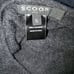 Scoop NYC 100% Cashmere Charcoal Gray Peplum Ruffle Scoop Neck Sweater Sz S