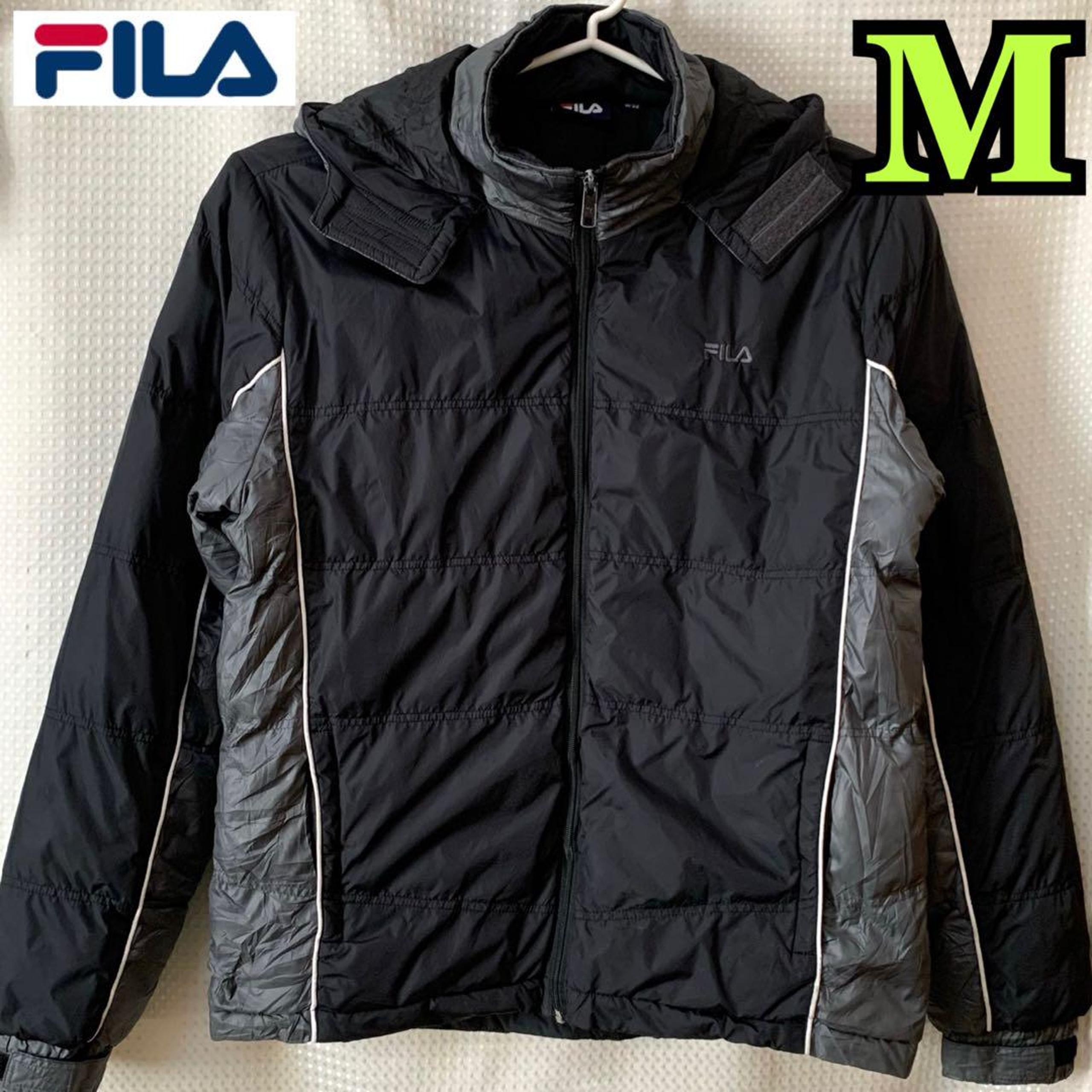 FILA Mid-Length Jacket Men's M Black/Gray