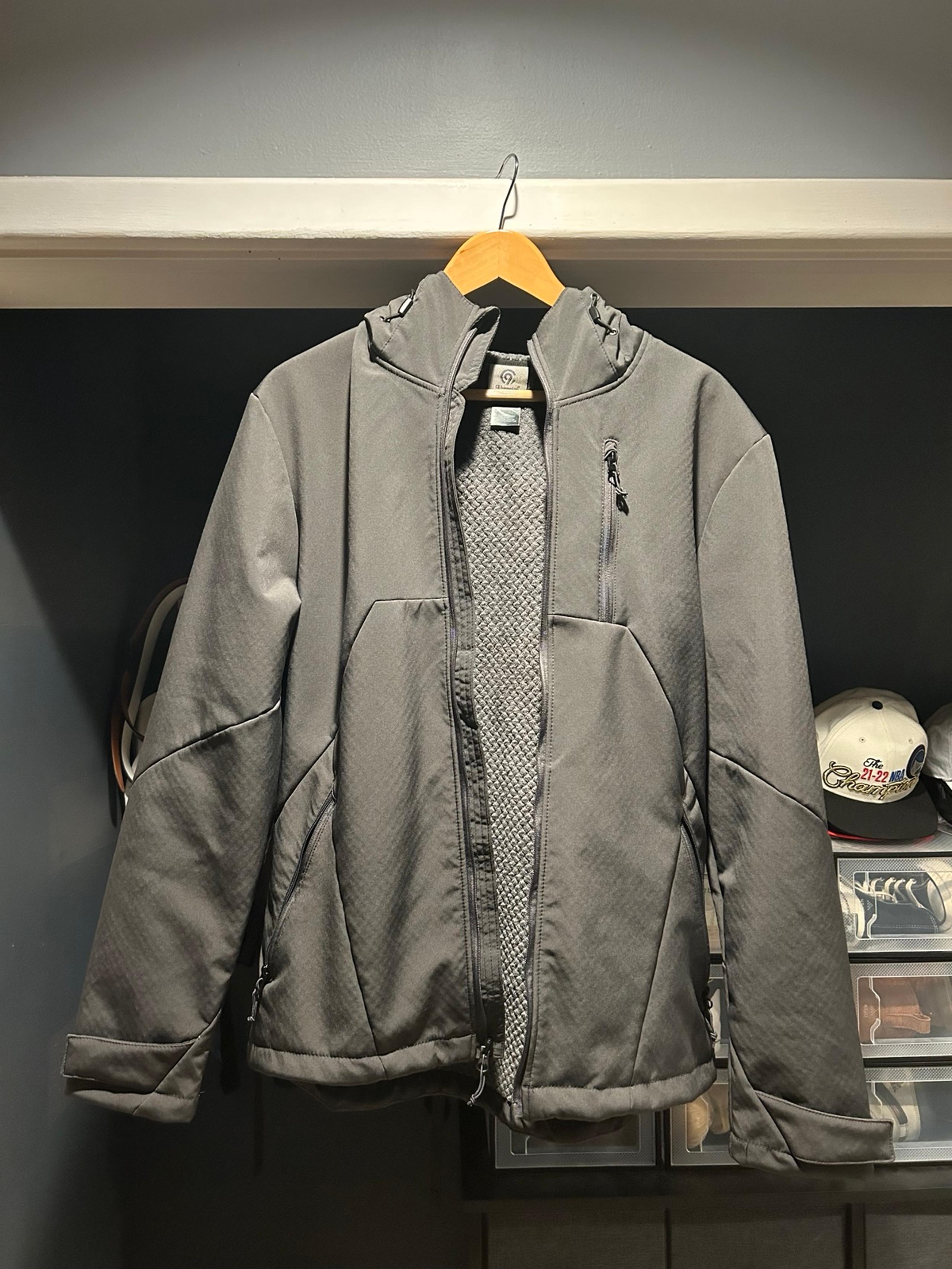 Men’s Champion Shell Jacket Size Medium Drak Gray