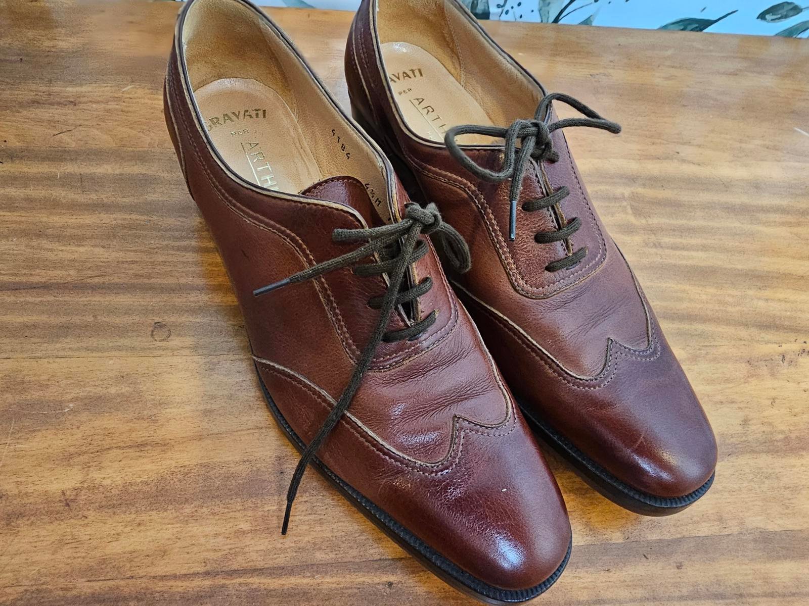 NWOT Arthur Beren Gravati Shoes Brown Womens Size 4.5 Italy
