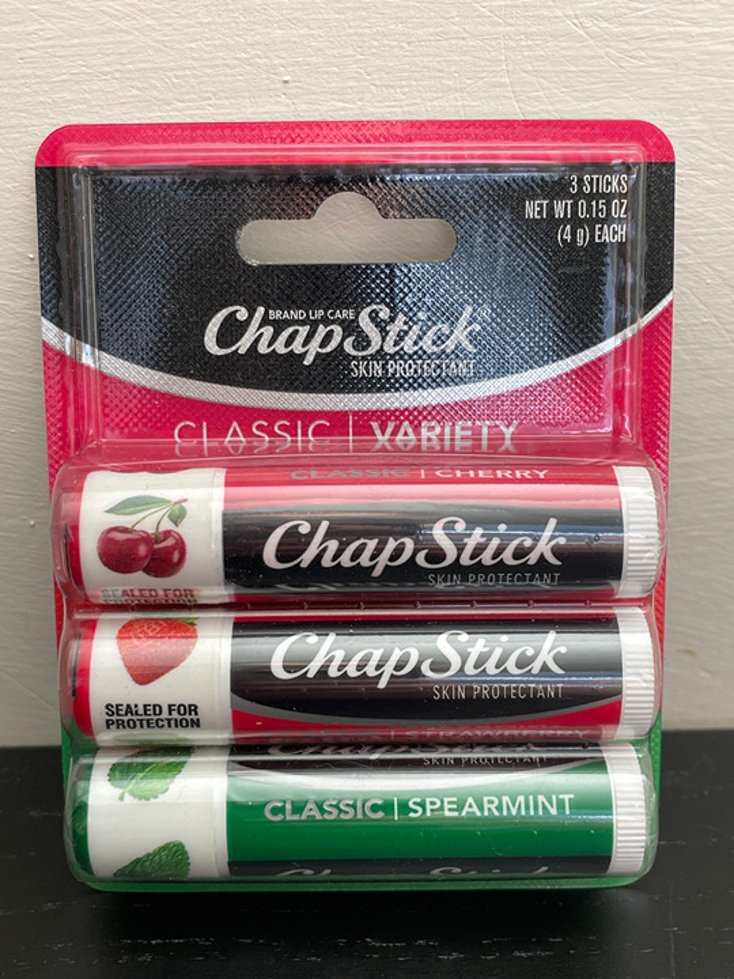 Chapstick 3 pack, New in package