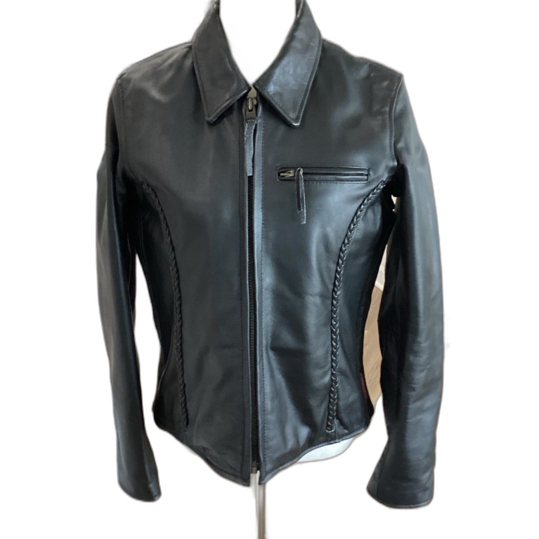 Milwaukee Ladies Size S Leather Riding Jacket w Removable Lining. LNWOT
