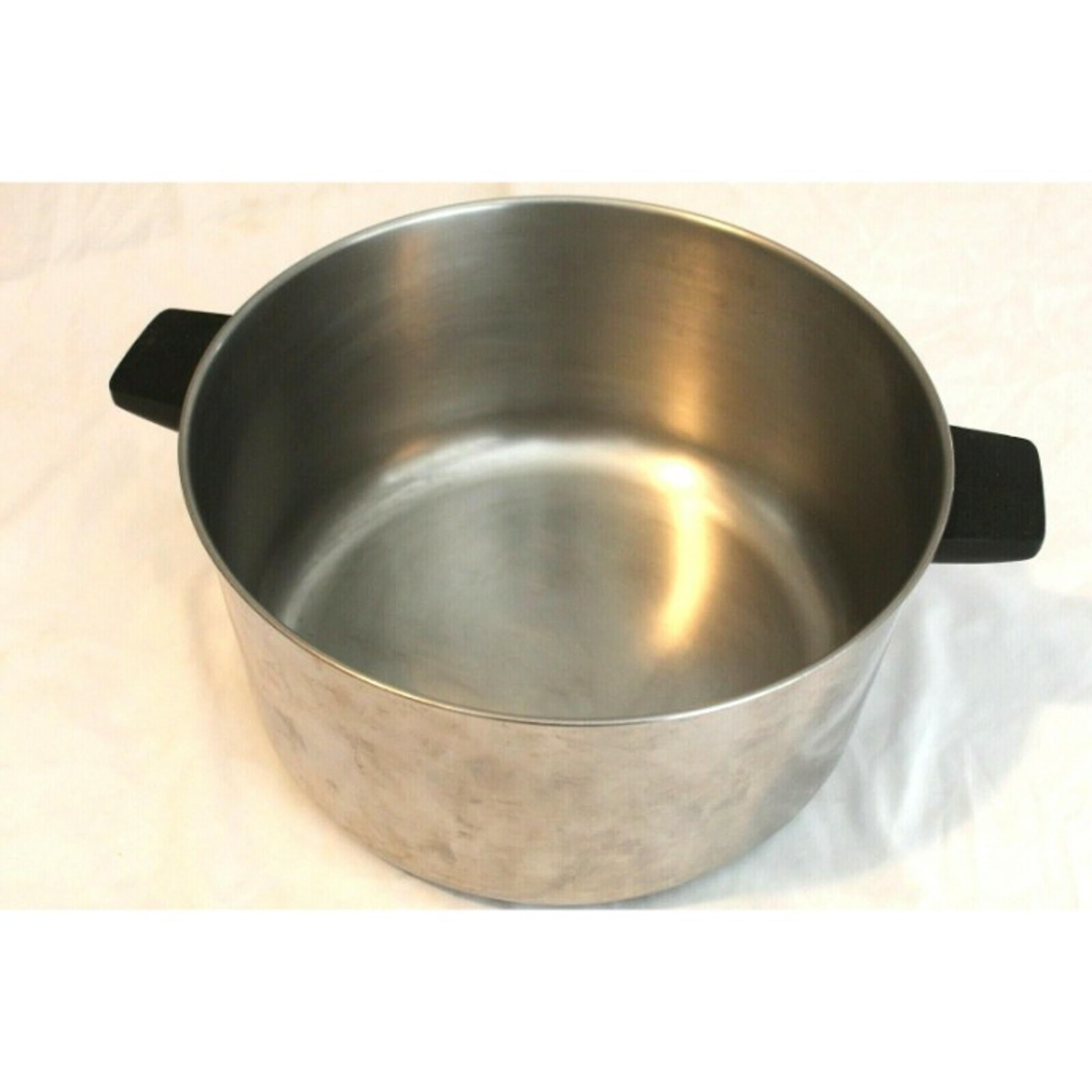 Vtg Farberware CN 16 qt  Aluminum Clad Stainless Steel Stock Pot 13.5" DIA
