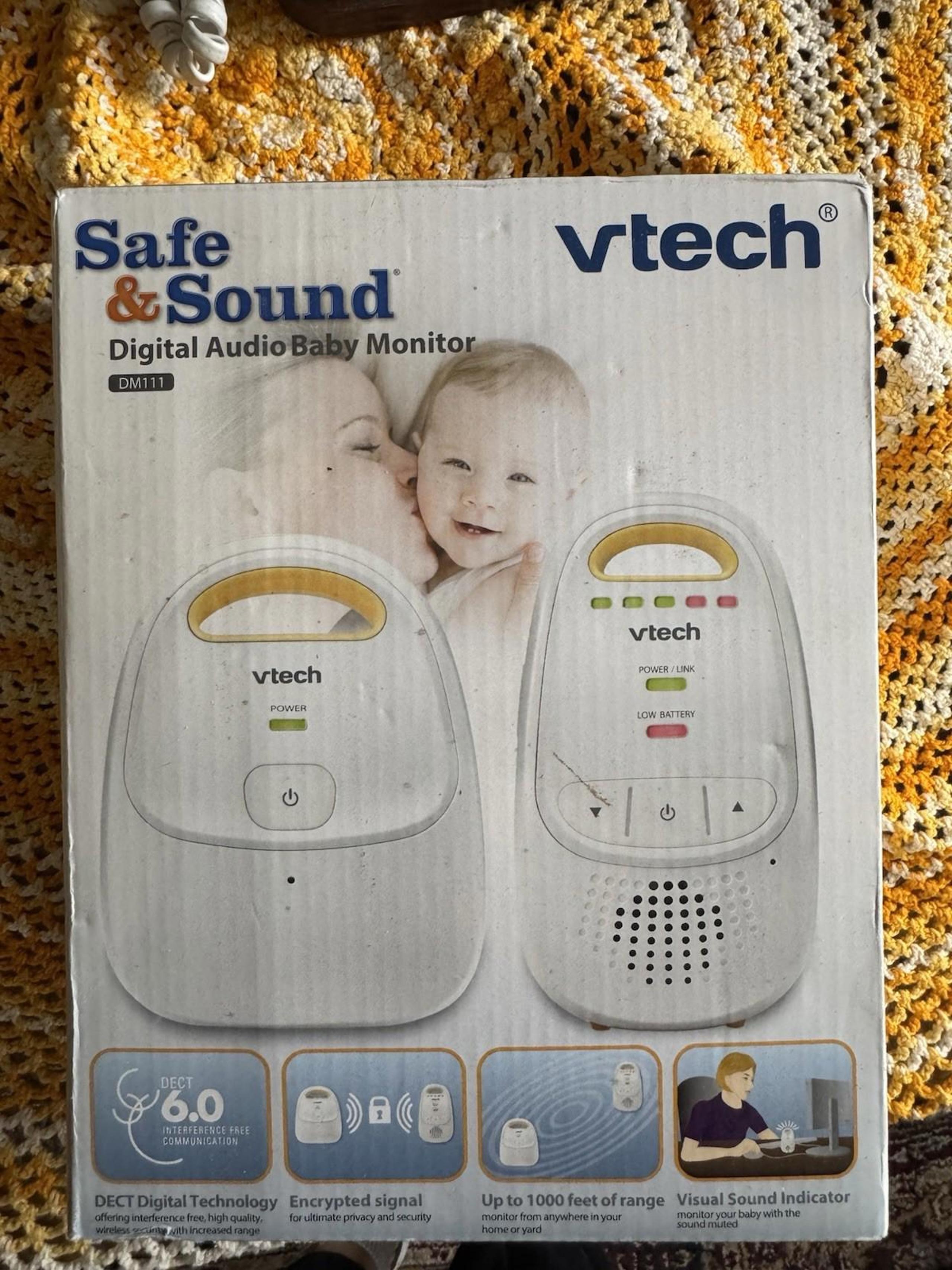 VTech DM1111 Enhanced Digital Audio Baby Monitor - White