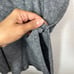 J. Jill Gray Poncho, Merino Wool blend Size: One Size, V-Neck, Effortlessly Chic