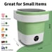 Portable Washing Machine, Mini 12L Foldable Washer and Dryer with 3 Modes