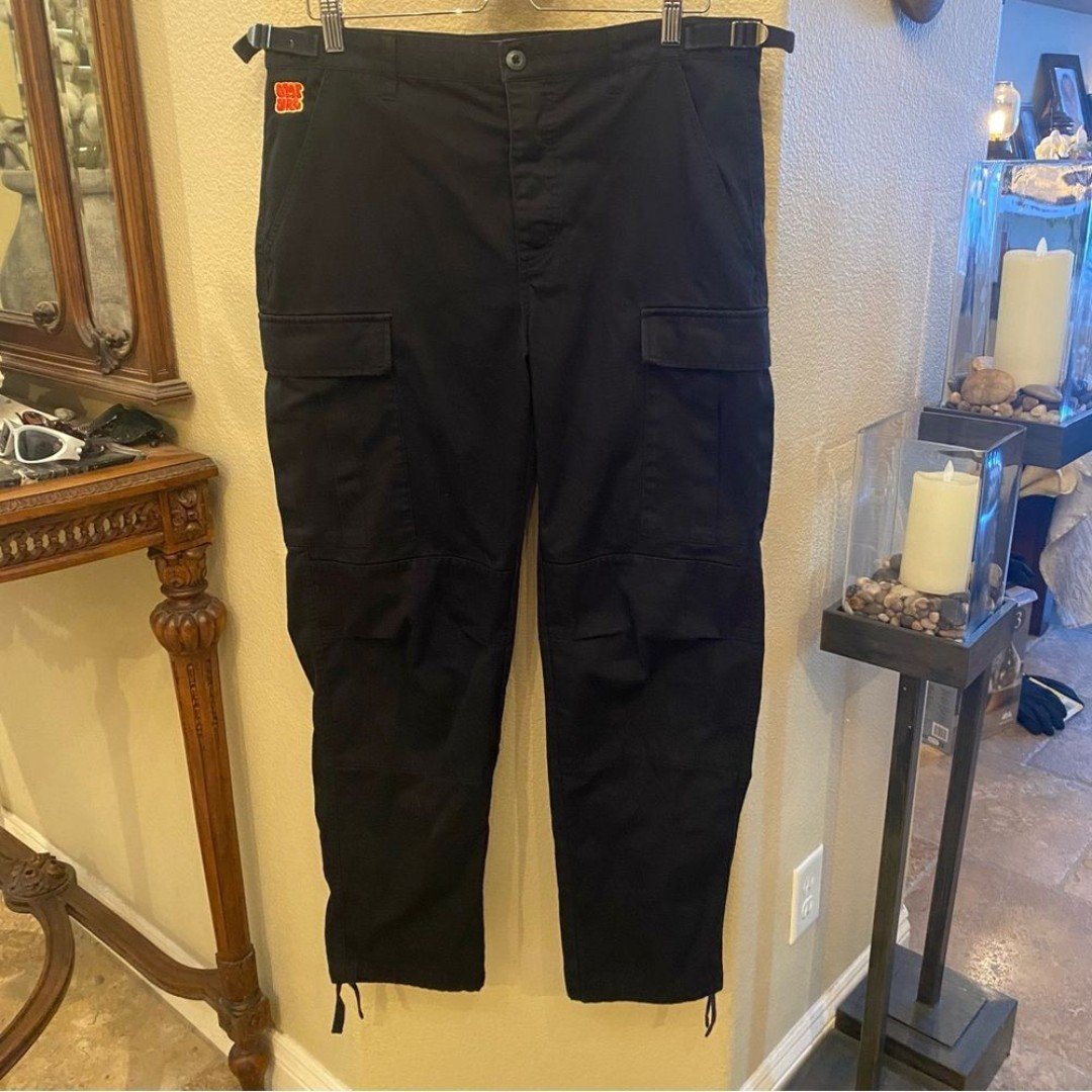 EMPYRE Relax Men Black Cargo Skate Pants Size 32