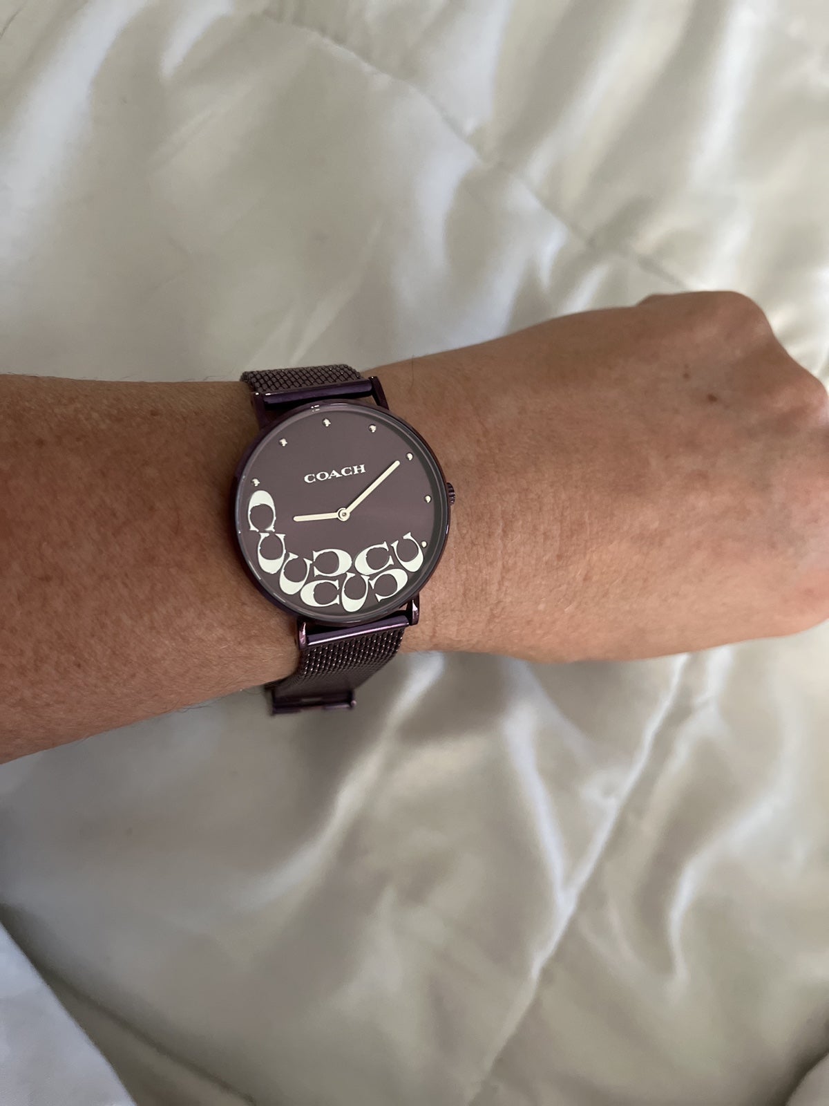 Coach purple watch women